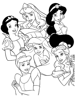 dibujos de princesas shape