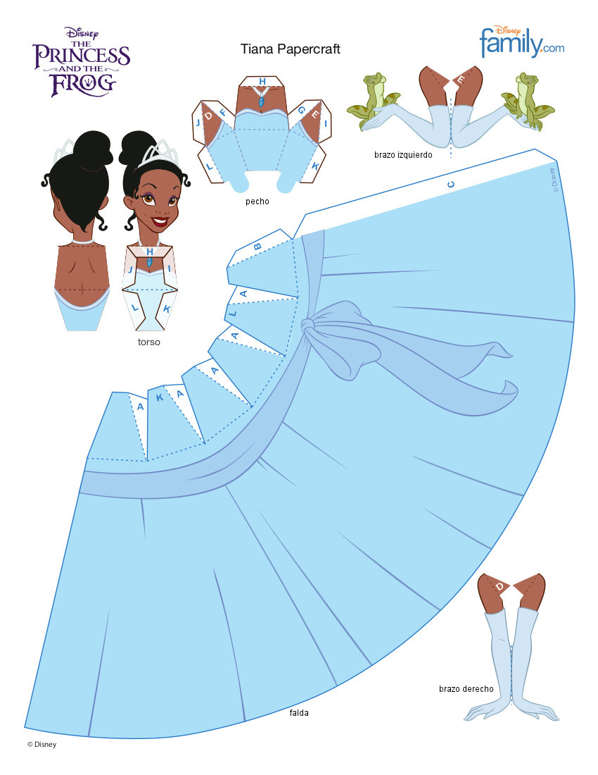 Crea tus Princesas Disney favoritas con Papercraft recortable - Tus  Princesas Disney